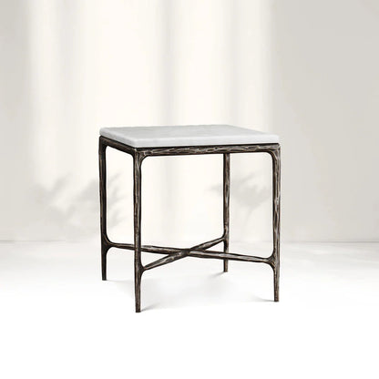 Giacometti Marble Square Side Table