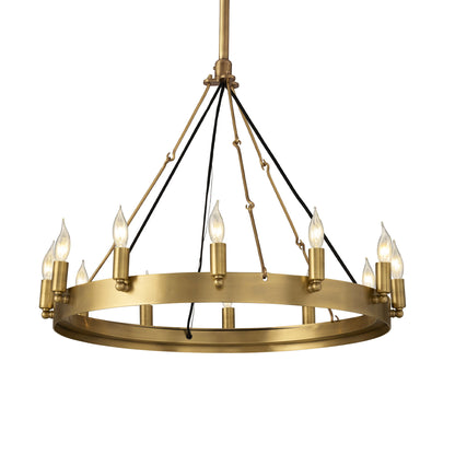 Camilio Vintage Candelabra Round Chandelier