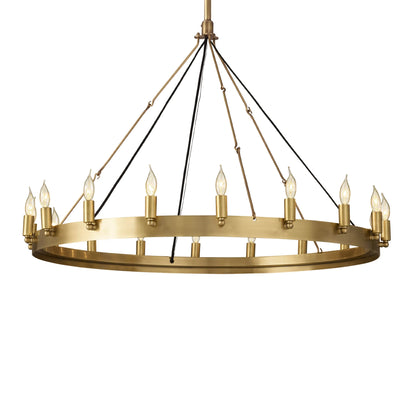 Camilio Vintage Candelabra Round Chandelier