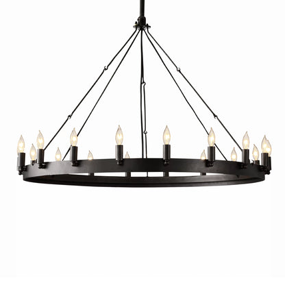 Camilio Vintage Candelabra Round Chandelier