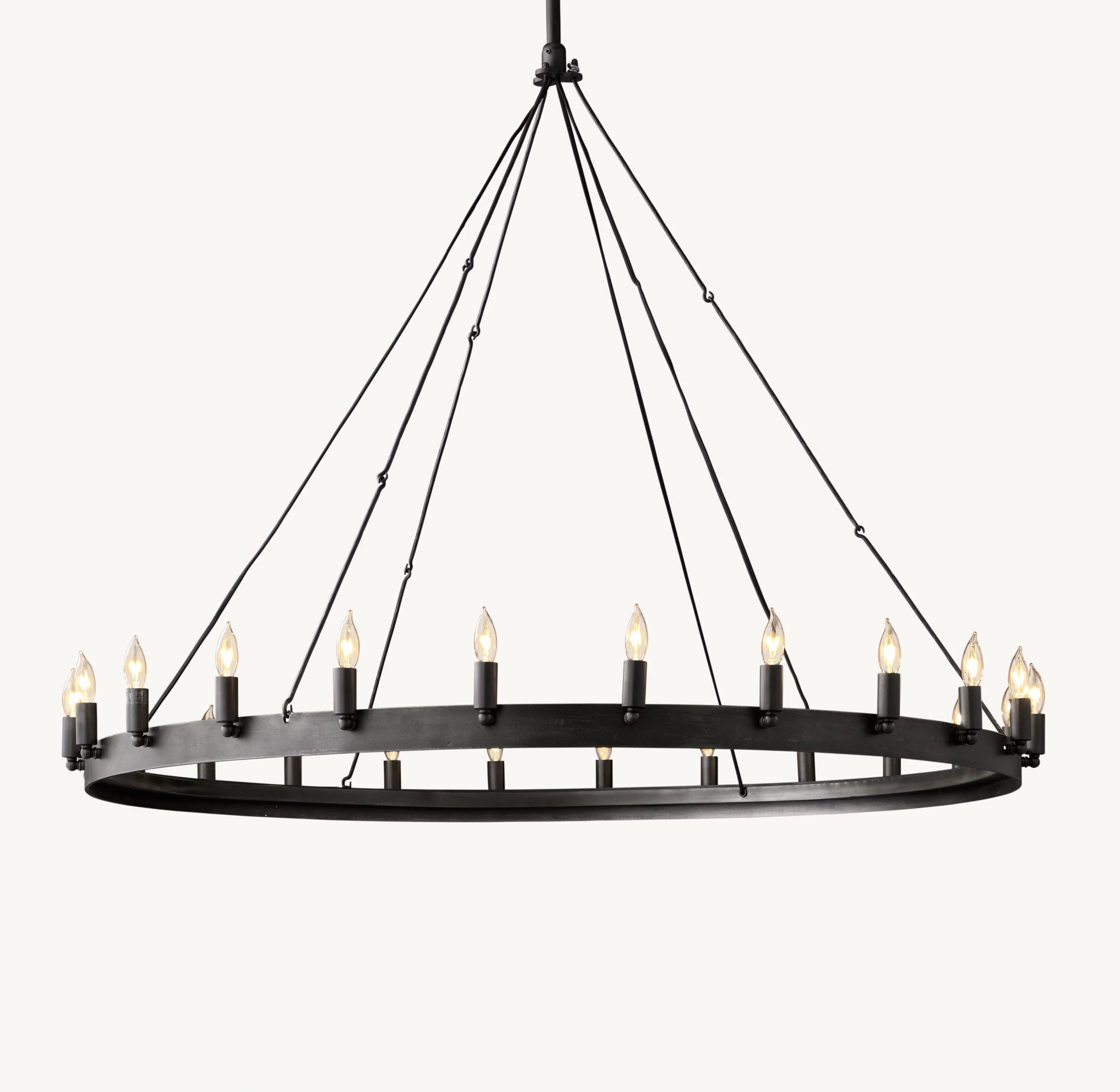 Camilio Vintage Candelabra Round Chandelier