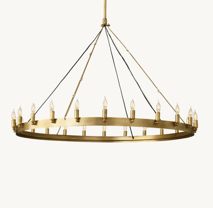 Camilio Vintage Candelabra Round Chandelier