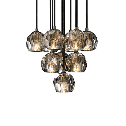 Boule Du Cristal Glass Round Cluster Chandelier