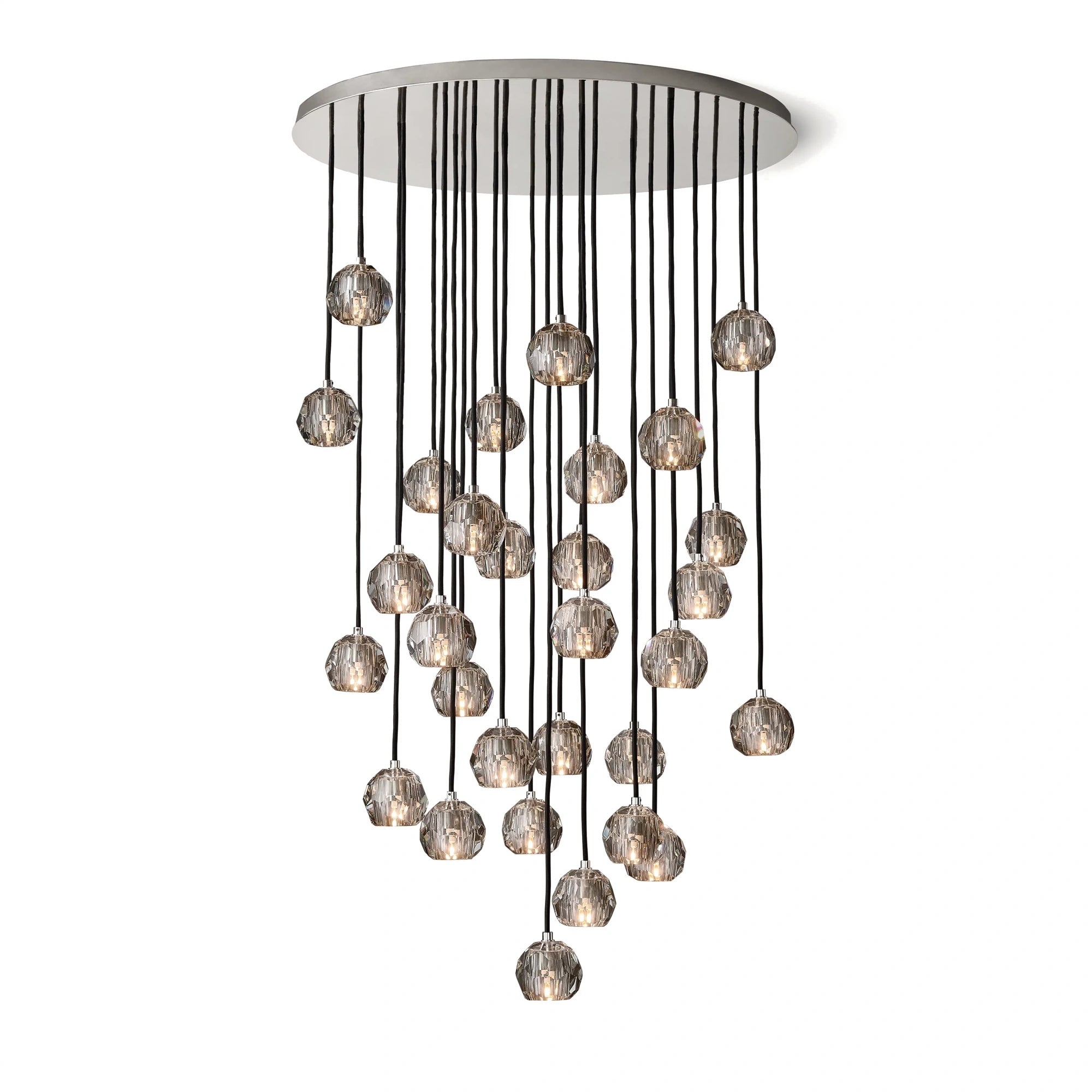 Boule Du Cristal Glass Round Cluster Chandelier