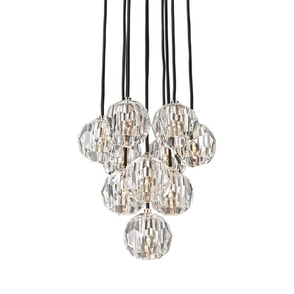 Boule Du Cristal Glass Round Cluster Chandelier