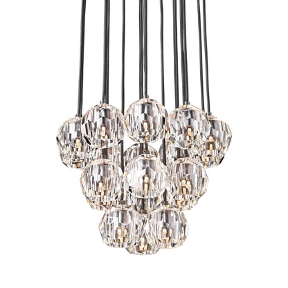 Boule Du Cristal Glass Round Cluster Chandelier