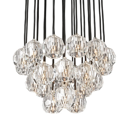 Boule Du Cristal Glass Round Cluster Chandelier