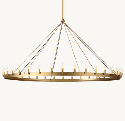 Camilio Vintage Candelabra Round Chandelier